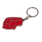 VW T1 BUS ENAMEL KEY RING IN BLISTER PACKAGING - SILOUETTE/RED (12)