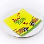 VW BEETLE DESIGN PRINTED NAPKINS, 20er PACK - LOVE THAT BUG