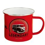 VW T1 Enamel Mug, height 8,5 cm, 500 ml, various designs