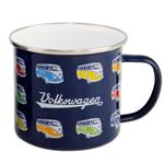 VW T1 Enamel Mug, height 8,5 cm, 500 ml, various designs