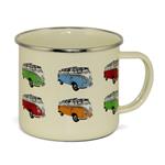 VW T1 Enamel Mug, height 8,5 cm, 500 ml, various designs