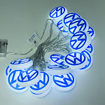 Lampki LED VW LOGO BLUE/WHITE