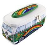 VW T1 Bus 3D Universal Neoprene Small Bag, 23x11x8,5 cm, PEACE-GREEN